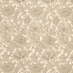 Englische Design Tapeten William Morris Luxus Papier Tapete Muster 7 beige braun online kaufen