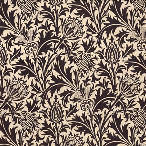 Englische Design Tapeten William Morris Luxus Papier Tapete Muster 13 schwarz beige online kaufen