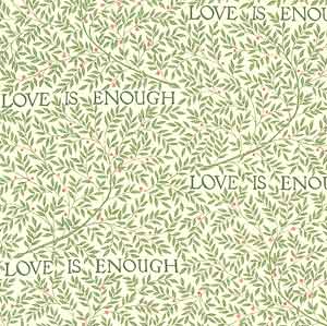 Englische Design William Morris Luxus Stoff Muster 30 love is enough grün beige online kaufen
