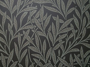 Englische Design Tapete William Morris WILLOW Muster 44 hellbraune Blätter auf braun online kaufen